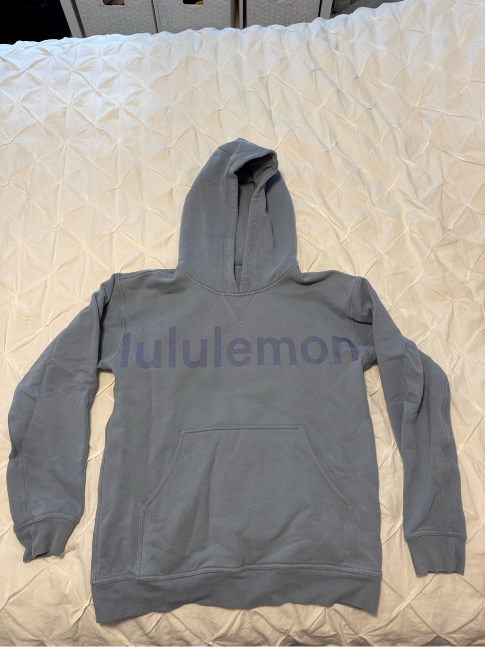 lululemon athletica Pullover Hoodie in Slate Gray with Tonal Logo